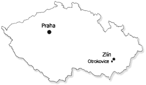 Mapa ČR - Otrokovice