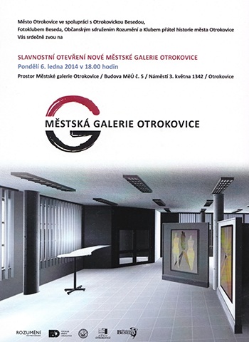 Pozvánka na otevírací výstavu v městské galerii Otrokovice